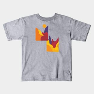 Color block mountain Kids T-Shirt